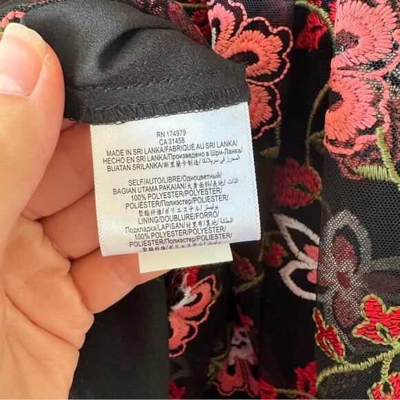 New BCBGeneration One Shoulder Embroidered Mini Dress Size 4 - Picture 11 of 12